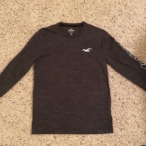 Hollister long sleeve shirt, charcoal grey